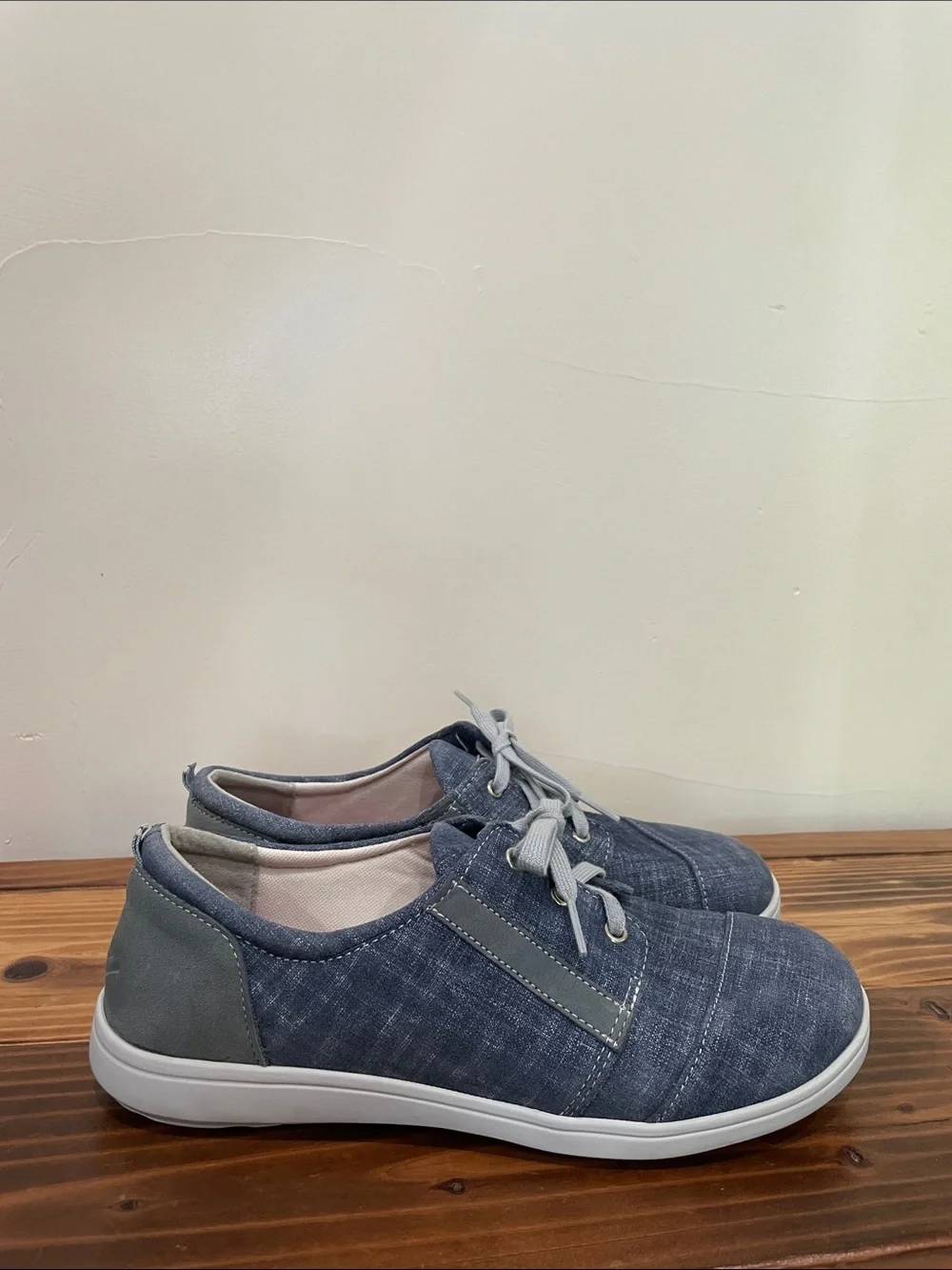 SAS Marnie Orthopedic Sneakers Shoe Women’s 9W Leather Comfort Blue Jay/ Nubuck